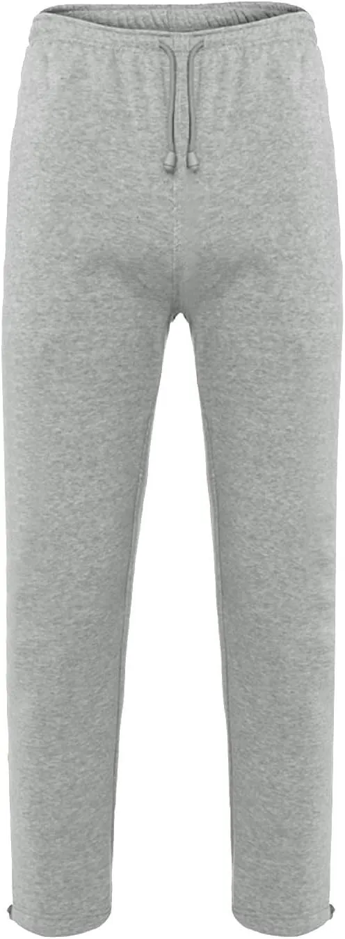 2024 Men's Fleece Cargo Sweatpants Drawstring Loose Fit Jogger Pants for Men with Pockets Stylish Hiking Work Trousers