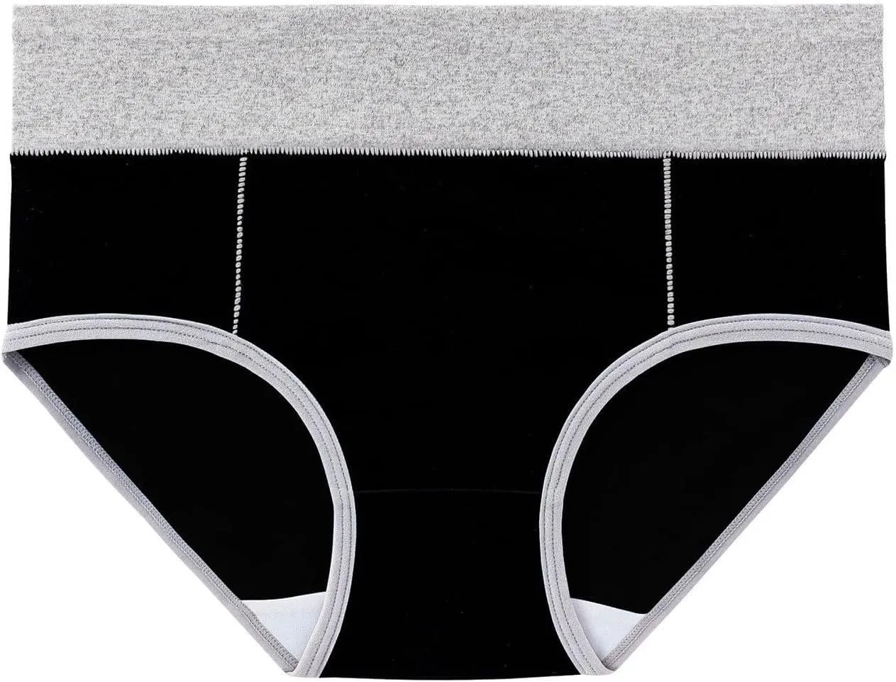 3 PCS Briefs for Women Cotton Seamless Patchwork Underwear High Waist Breathable Full Coverage Plus Size Panties