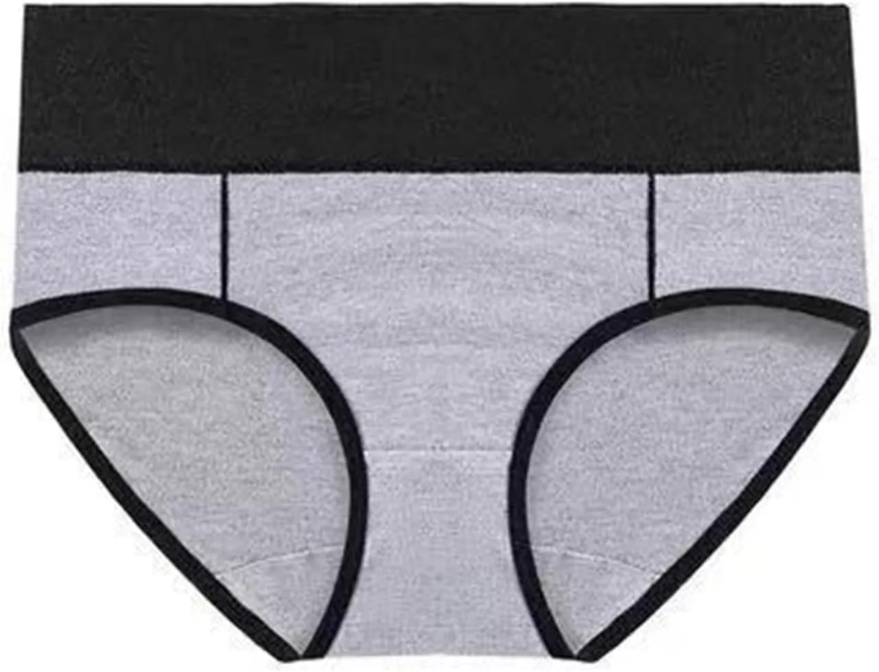 3 PCS Briefs for Women Cotton Seamless Patchwork Underwear High Waist Breathable Full Coverage Plus Size Panties
