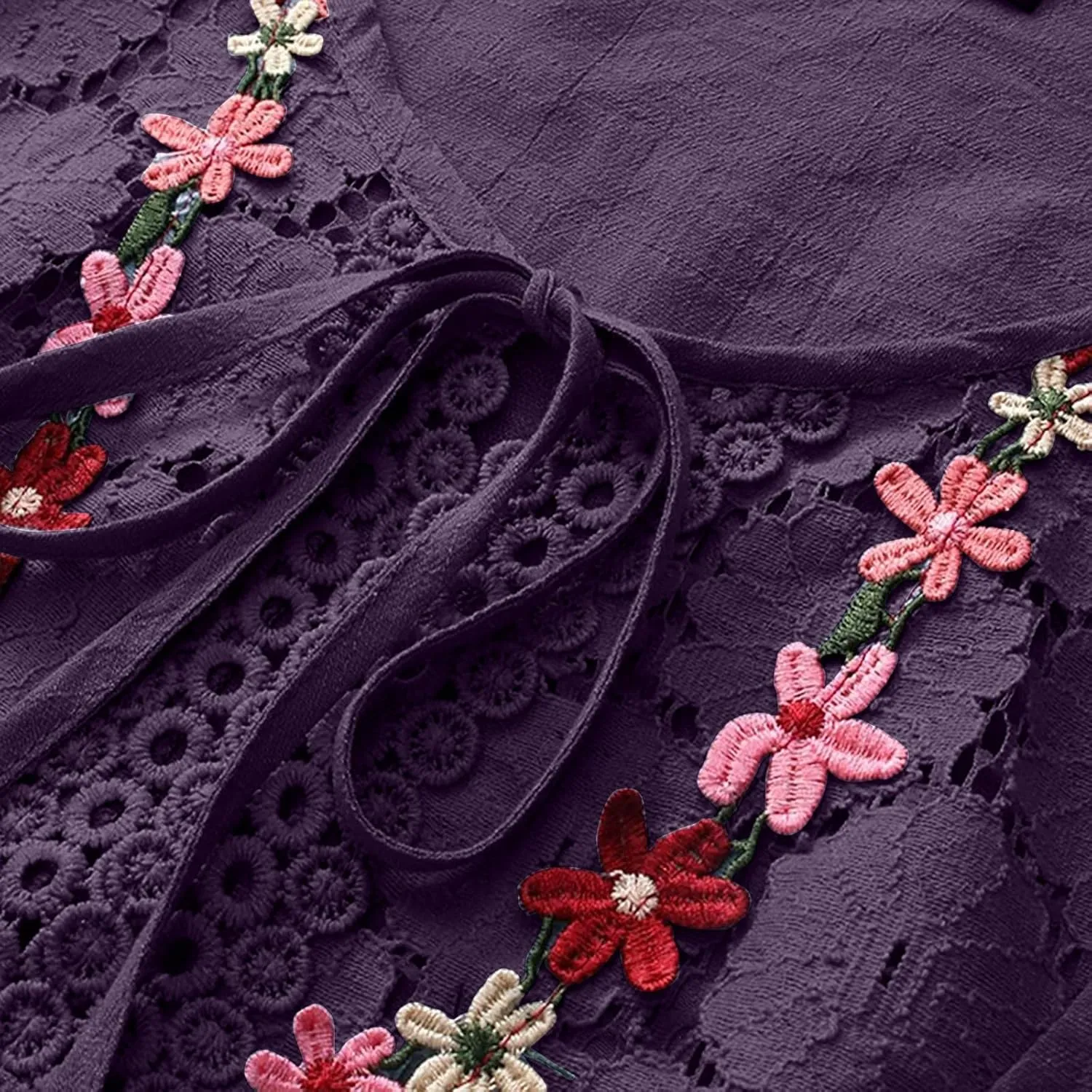 3/4 Sleeve Summer Tops for Women Cotton Linen Embroidered Tops Blouse Shirts Boho Peasant Trendy Flowy Sexy Tees Top