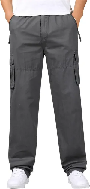 Adorlina Cargo Pants for Men Flexrover, Cargo Pants,Ultra Comfort Multi-Pocket Pant, Durable Trousers for Work