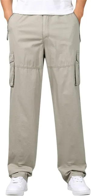 Adorlina Cargo Pants for Men Flexrover, Cargo Pants,Ultra Comfort Multi-Pocket Pant, Durable Trousers for Work