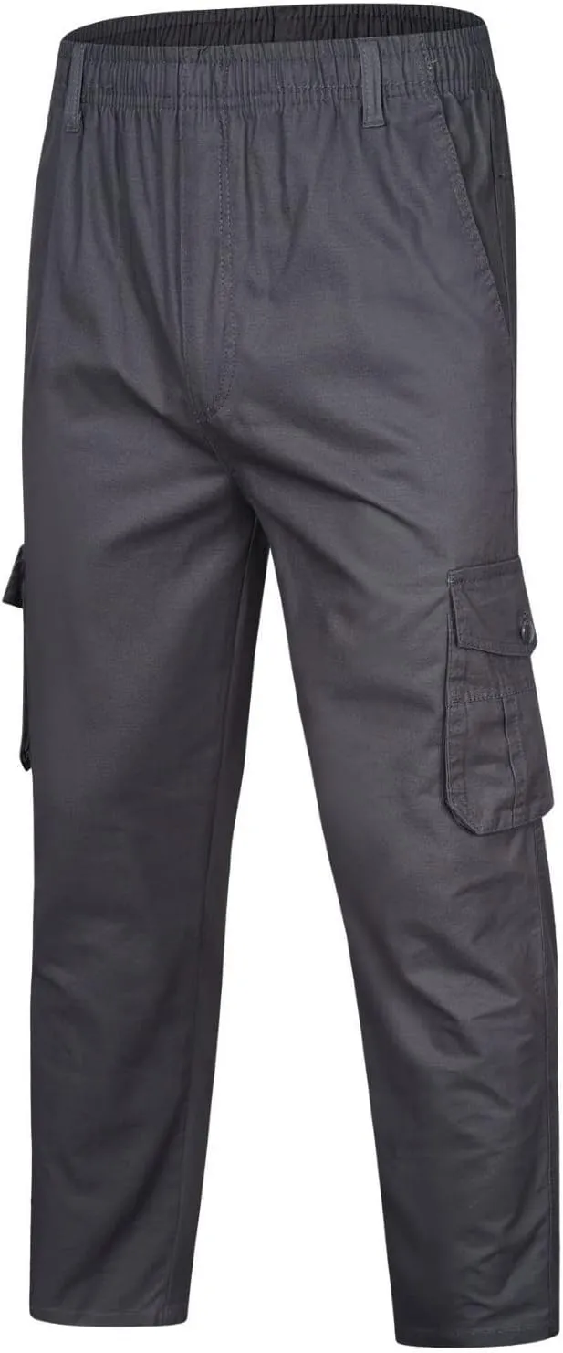 Adorlina Flex Cargo Pants for Men, Flexrover - Ultra Comfort Fit Multi Pocket Durable Trousers Hiking Cargo Pants