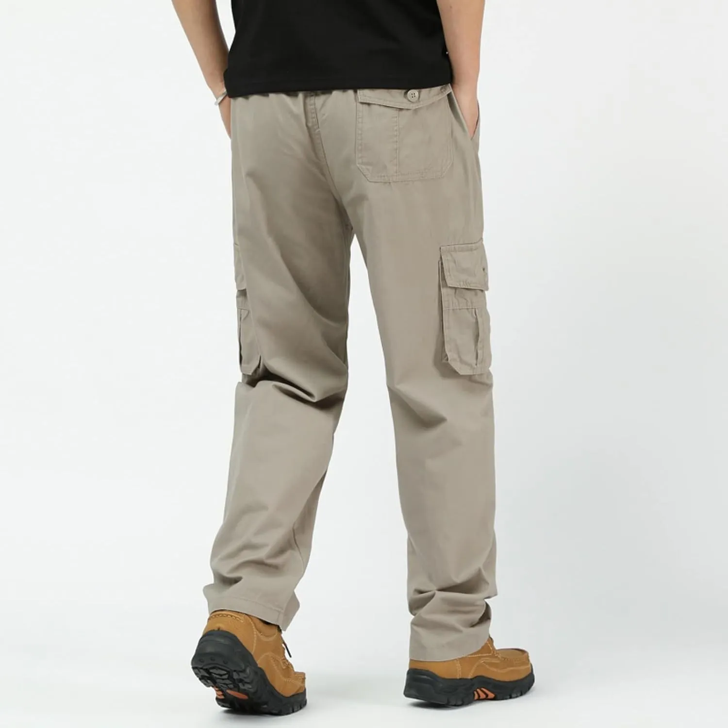 Adorlina Flex Cargo Pants for Men, Flexrover - Ultra Comfort Fit Multi Pocket Durable Trousers Hiking Cargo Pants