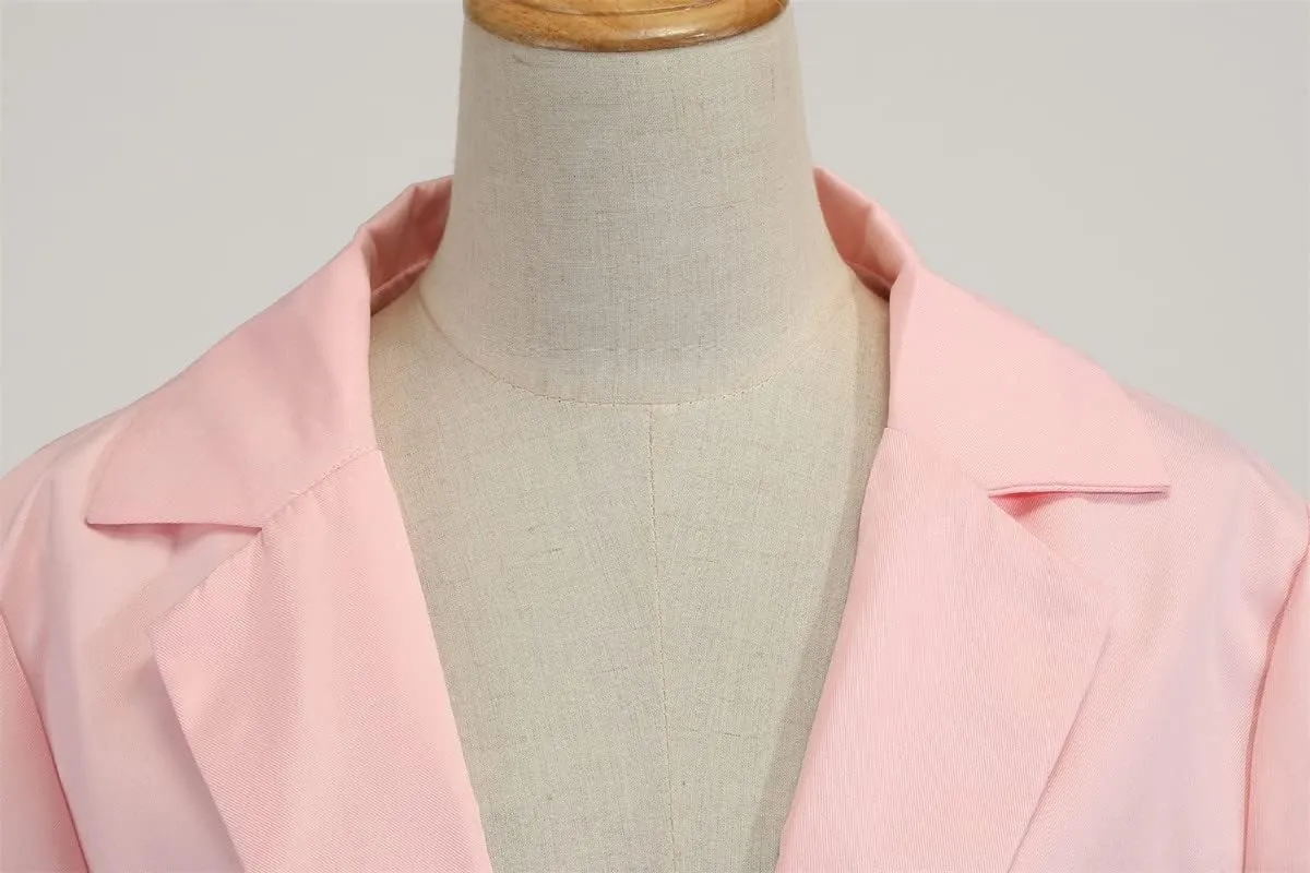 Andongnywell Womens Open Front Blazer Long Sleeve Slim Fit Work Office Cardigan Jacket