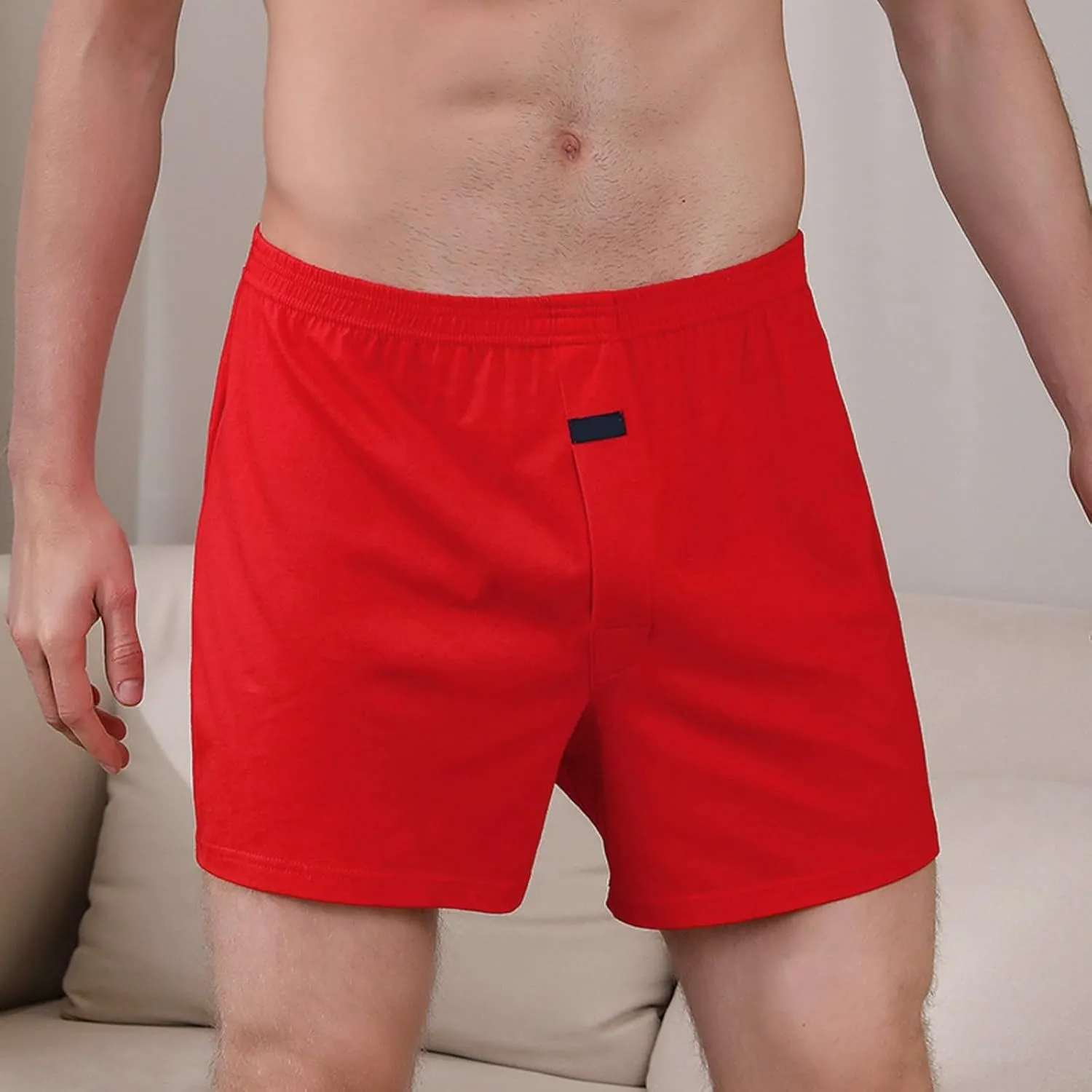 Boxers Comfortable Men's Boxer Shorts Loose Fit Soft Underwear Briefs Casual Lounge Stretchy Plus Size Pajama Pants