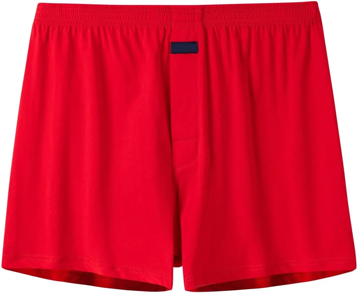 Boxers Comfortable Men's Boxer Shorts Loose Fit Soft Underwear Briefs Casual Lounge Stretchy Plus Size Pajama Pants