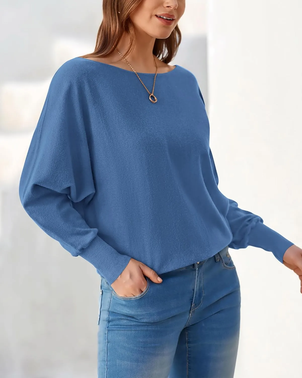BTFBM Womens Trendy Off Shoulder Sweater 2024 Fall Long Sleeve Casual Loose Tunics Asymmetrical Pullover Going Out Tops