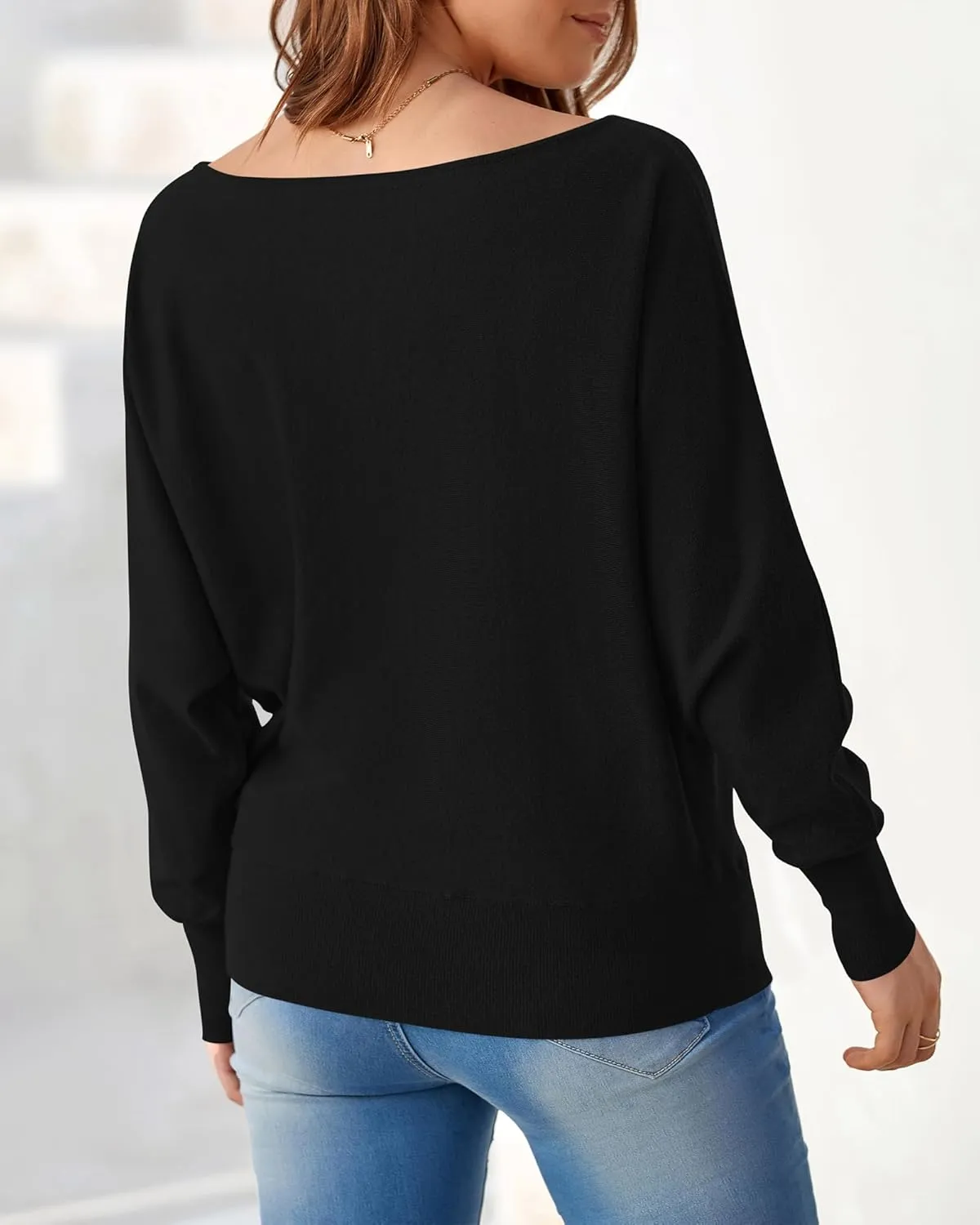 BTFBM Womens Trendy Off Shoulder Sweater 2024 Fall Long Sleeve Casual Loose Tunics Asymmetrical Pullover Going Out Tops