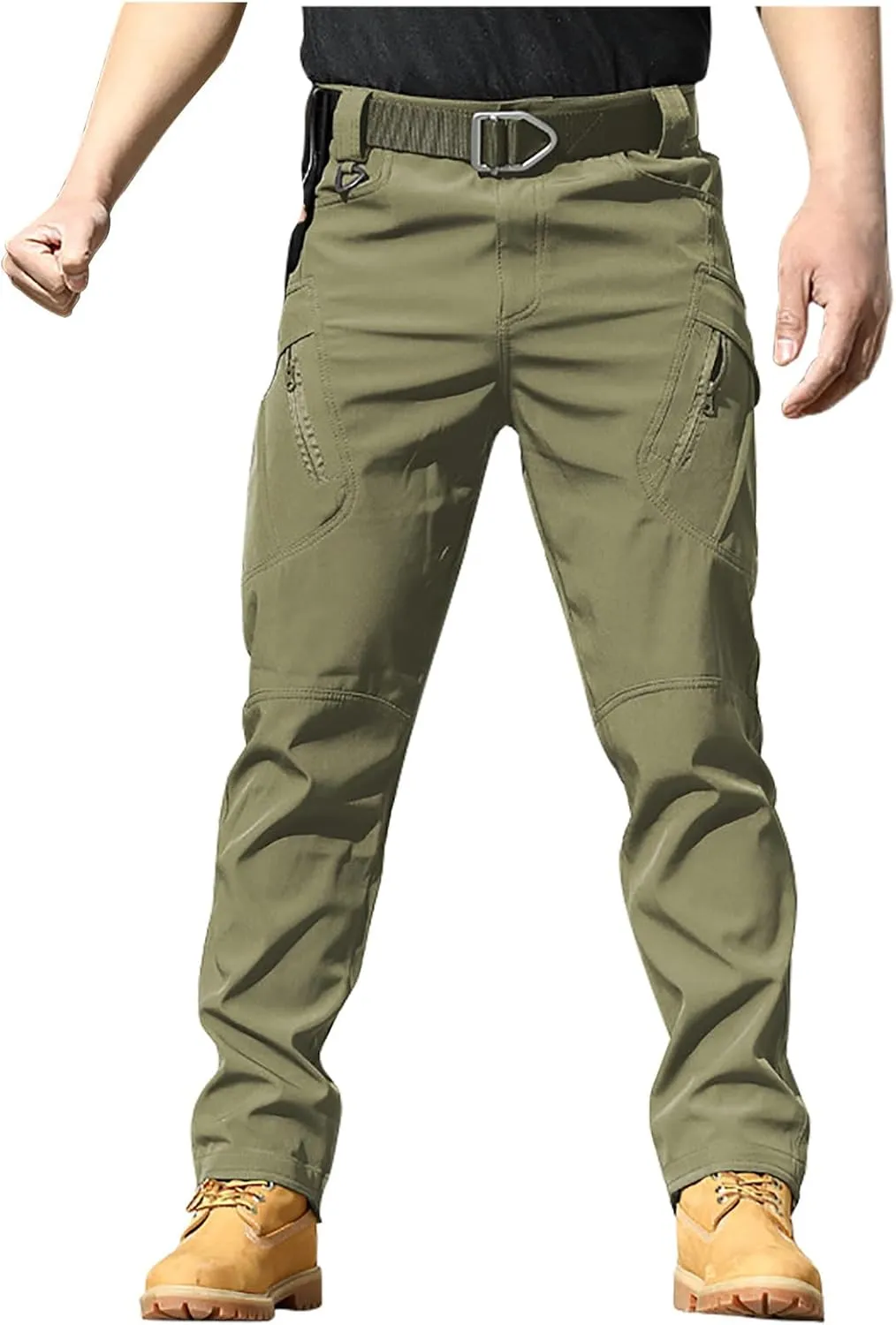 Cargo Pants for Men Baggy Ripstop Pants Outdoor Work Hiking Pants Match Mens Wild Cargo Pants with Multi Pockets