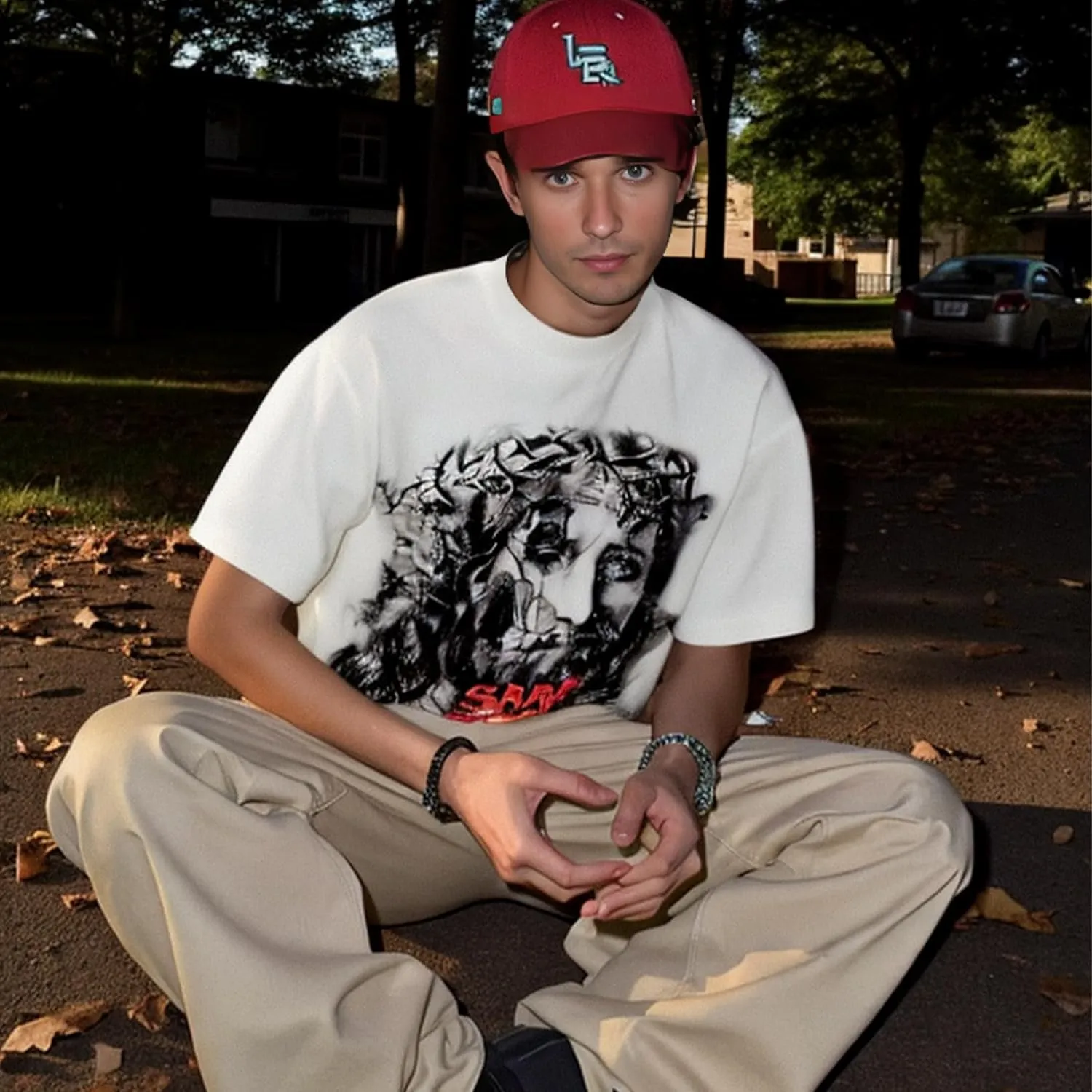 DONCARE "Saint West Coast Cotton Unisex Crew Neck Heavyweight Short Sleeve