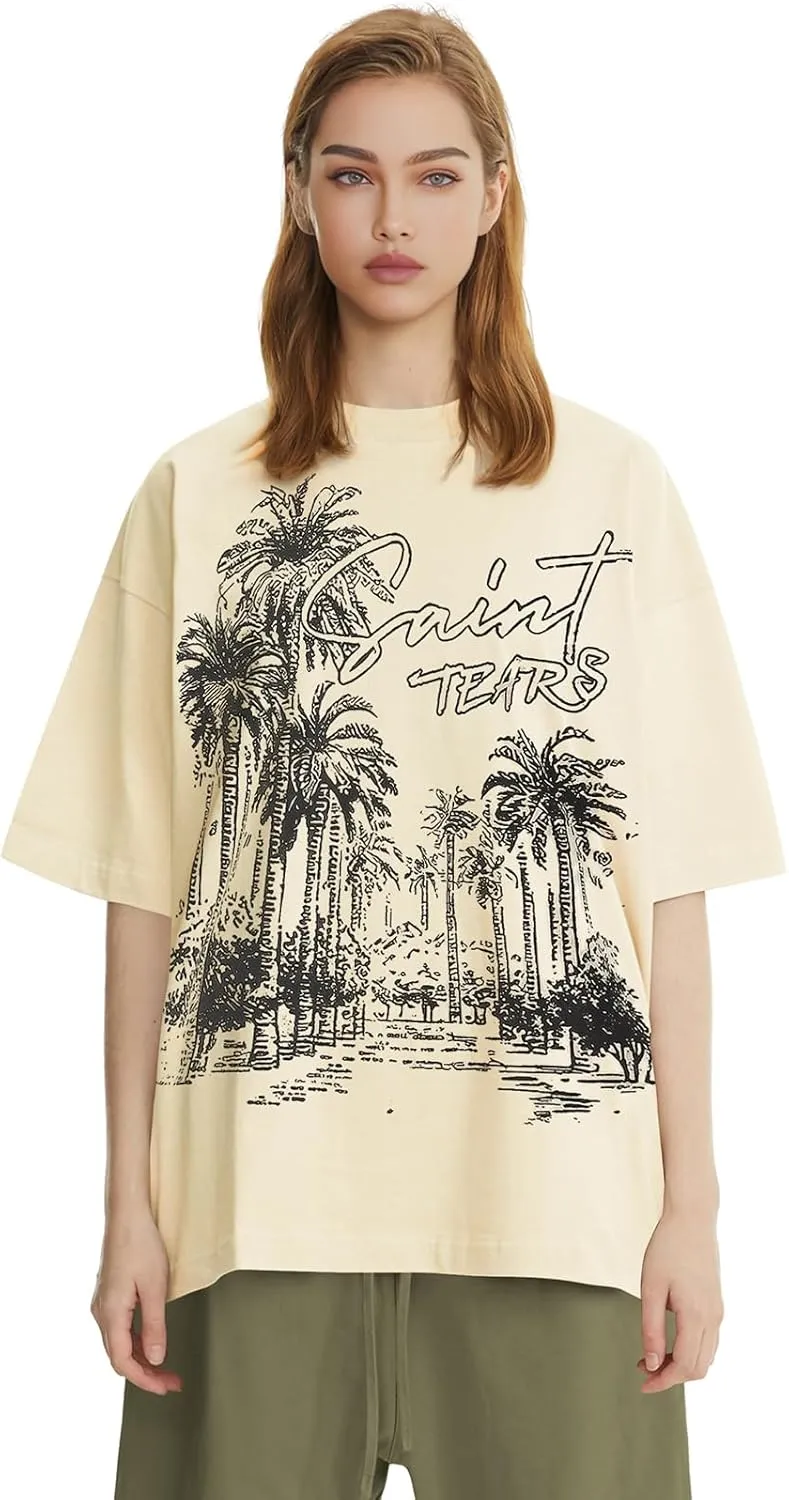 DONCARE "Saint West Coast Cotton Unisex Crew Neck Heavyweight Short Sleeve
