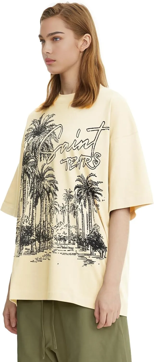 DONCARE "Saint West Coast Cotton Unisex Crew Neck Heavyweight Short Sleeve