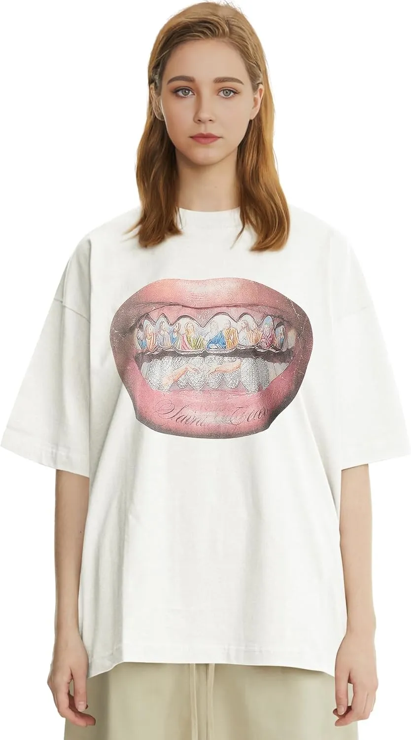 DONCARE "Saint West Coast Cotton Unisex Crew Neck Heavyweight Short Sleeve