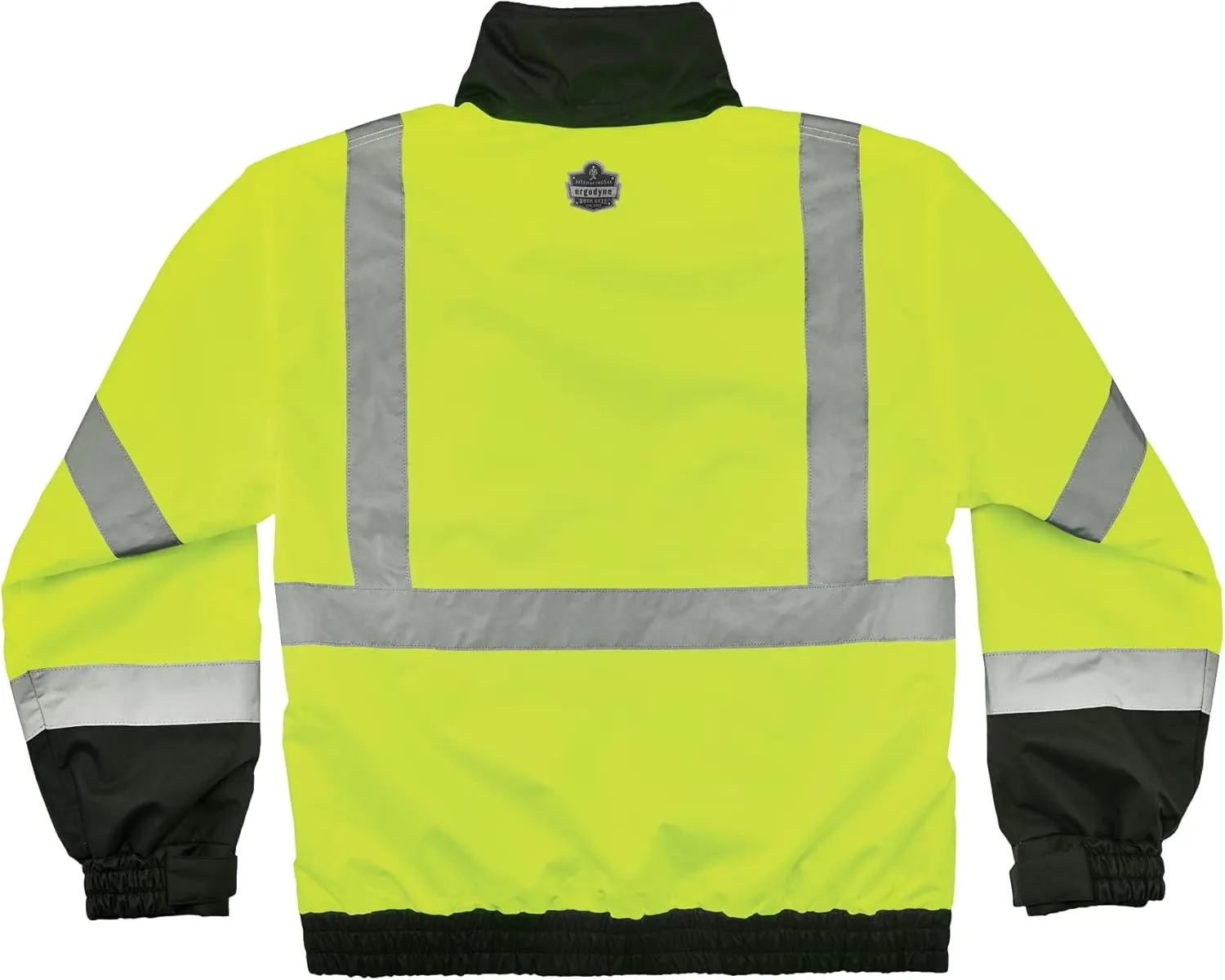 Ergodyne Unisex-Adult 3-in-1 Hi-Vis Winter Bomber Jacket, Lime, Large US