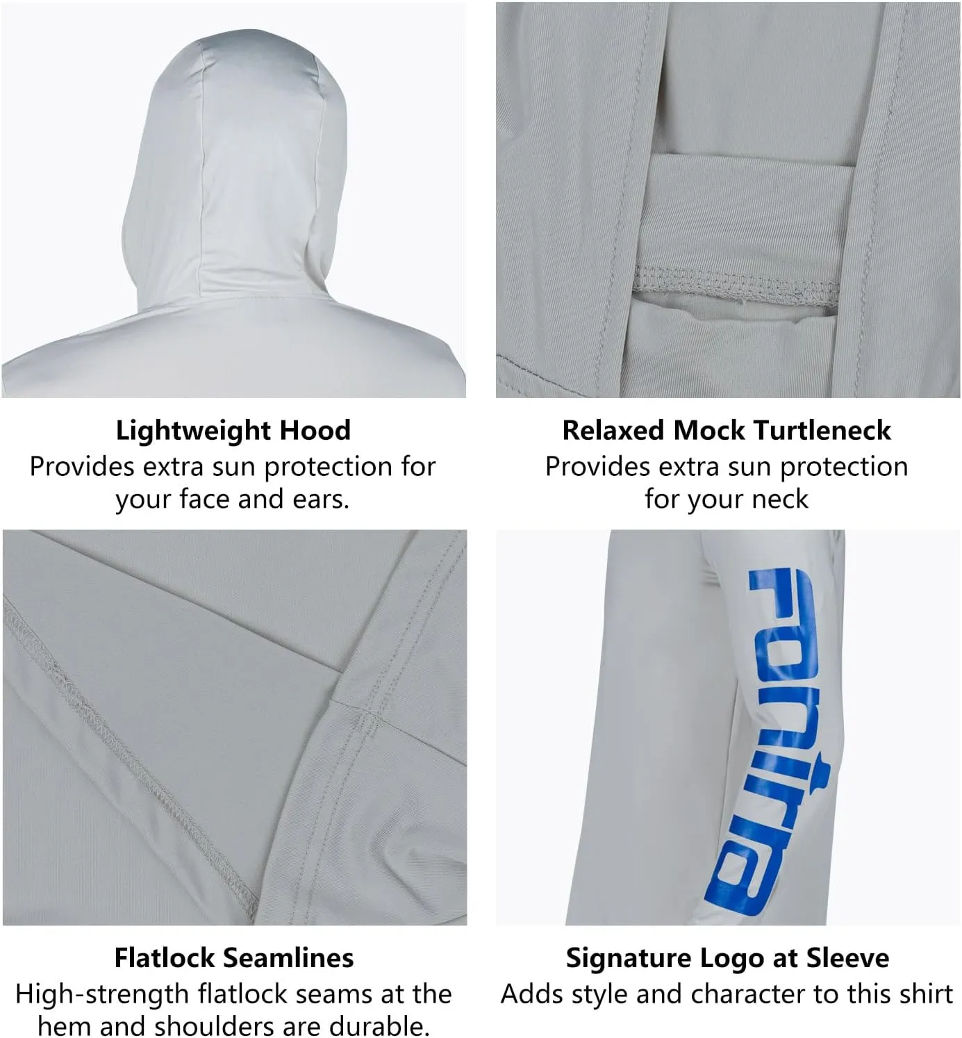 FONIRRA 3 Pack Construction Work Shirts for Men High Visibility Safety Long Sleeve T Shirt Sun Protection Hoodie UPF 50 