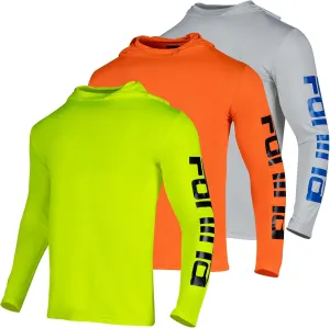 FONIRRA 3 Pack Construction Work Shirts for Men High Visibility Safety Long Sleeve T Shirt Sun Protection Hoodie UPF 50 