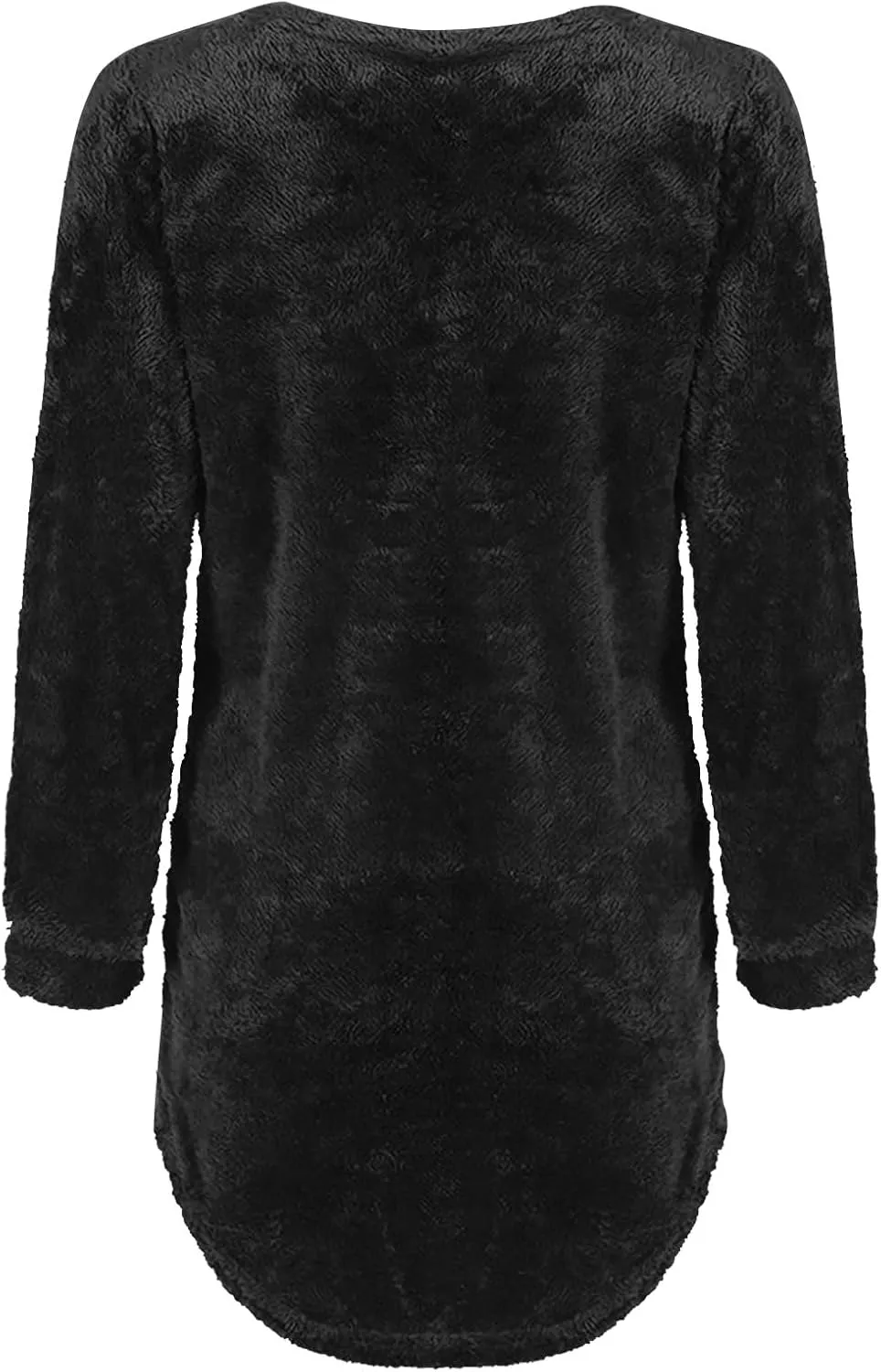 GIERIDUC Womens Fleece Tunic Pullover Long Sherpa Long Sweater Casual Fuzzy Sweatshirts Oversized Fluffy Tops with Pockets