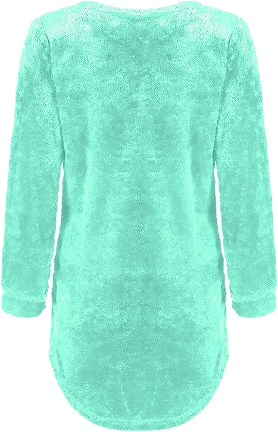 GIERIDUC Womens Fleece Tunic Pullover Long Sherpa Long Sweater Casual Fuzzy Sweatshirts Oversized Fluffy Tops with Pockets
