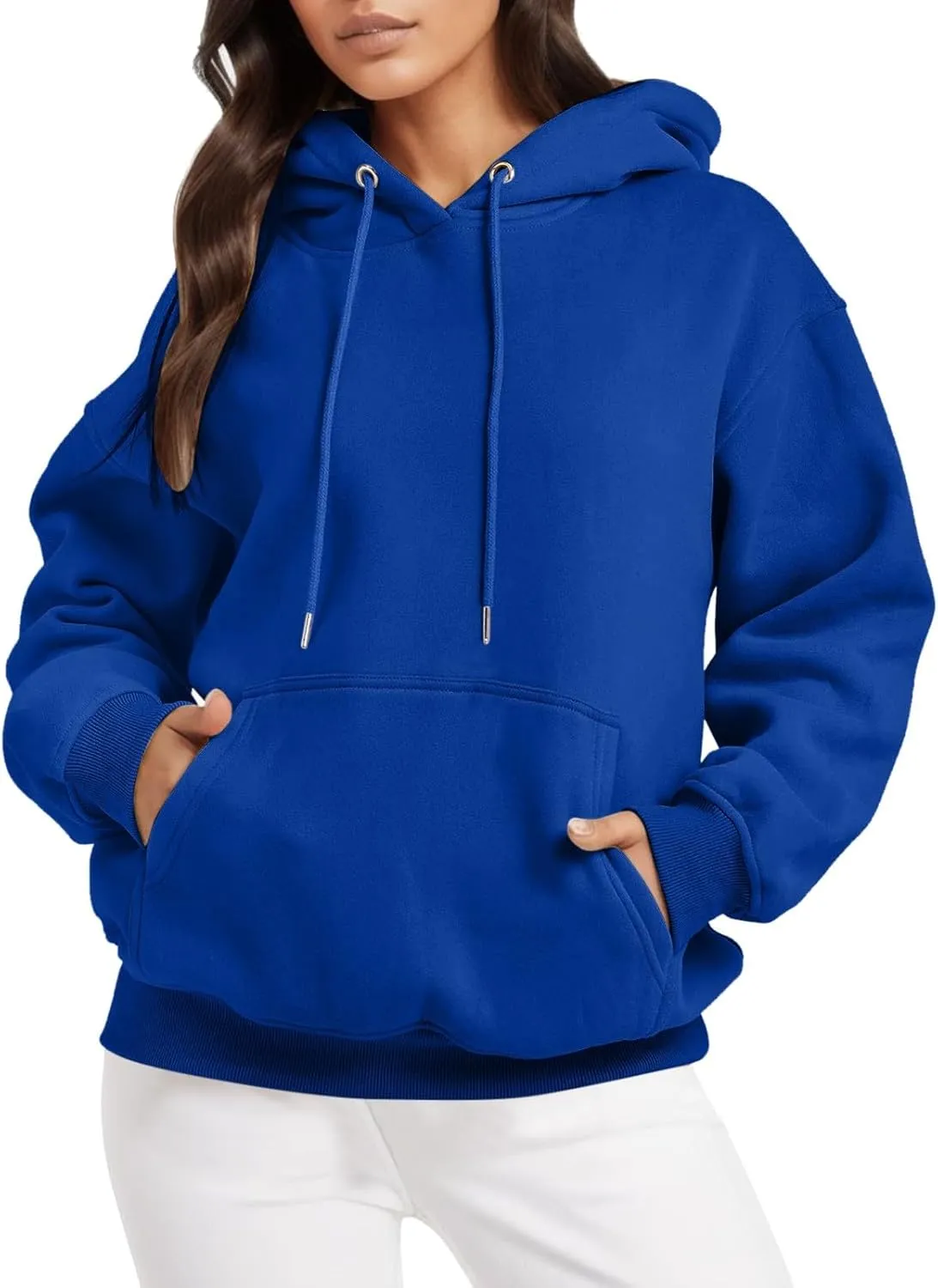 Hasta Women's String Hoodies with Pockets Oversized Lounge Fall Sweatshirt Loose Pullover Tunics Sweater Tops Trendy 2023