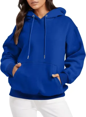 Hasta Women's String Hoodies with Pockets Oversized Lounge Fall Sweatshirt Loose Pullover Tunics Sweater Tops Trendy 2023
