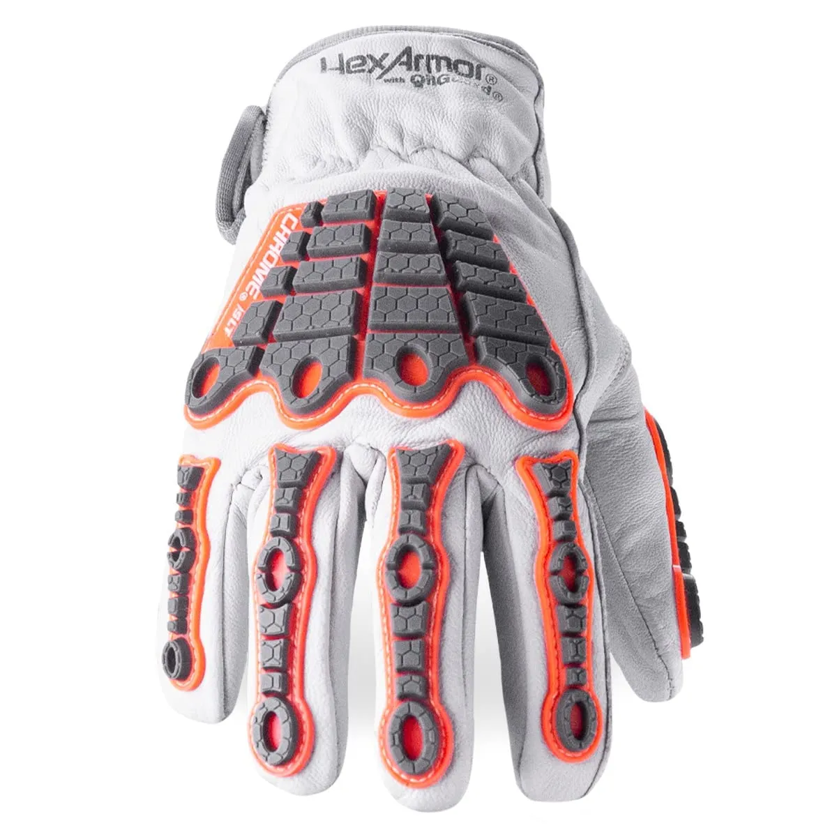 HexArmor Cut-Resistant Impact Protection Leather Work Gloves | Chrome SLT ® Series 4069 | Small