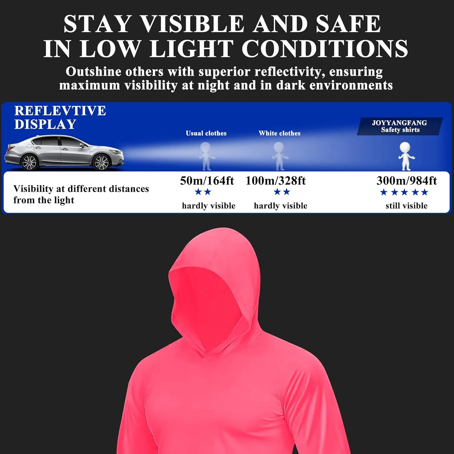 Hi Vis T Shirt Safety Lime Long Sleeve High Visibility with Hood Camisas De Trabajo para Hombre Construccion Yellow
