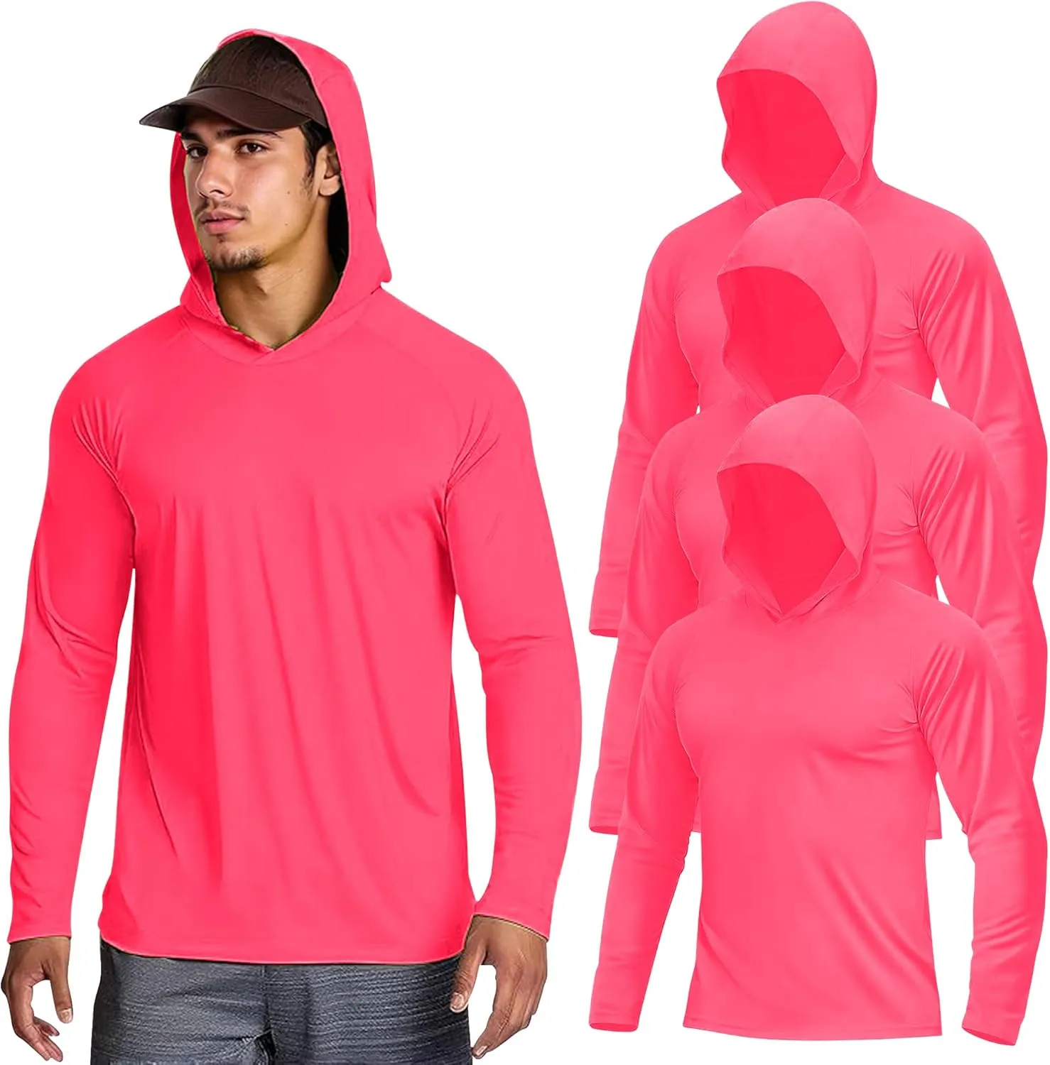 Hi Vis T Shirt Safety Lime Long Sleeve High Visibility with Hood Camisas De Trabajo para Hombre Construccion Yellow