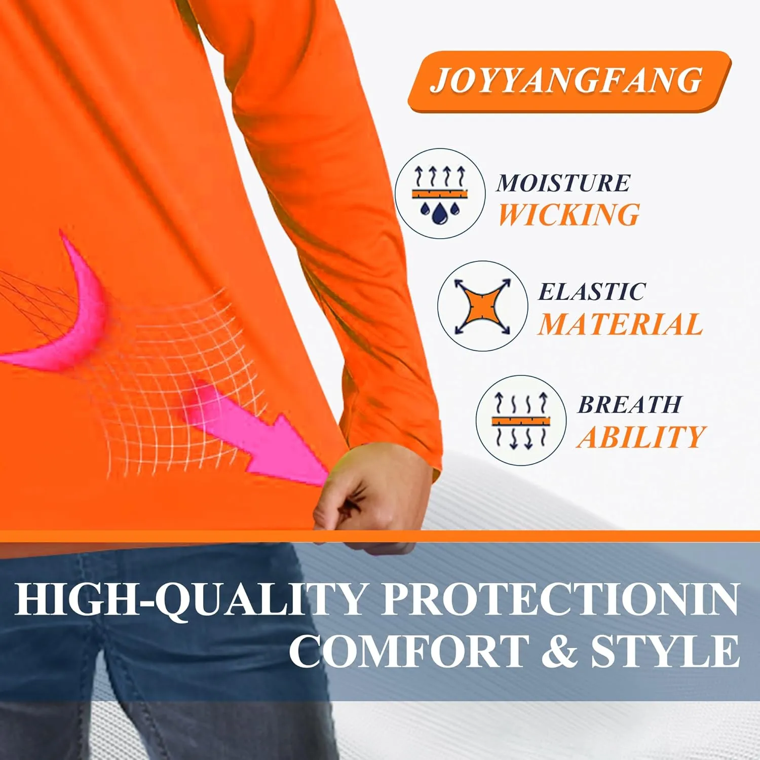 Hi Vis T Shirt Safety Lime Long Sleeve High Visibility with Hood Camisas De Trabajo para Hombre Construccion Yellow