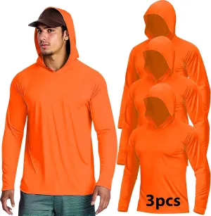 Hi Vis T Shirt Safety Lime Long Sleeve High Visibility with Hood Camisas De Trabajo para Hombre Construccion Yellow