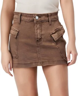 Jean Skirt for Women Juniors Vintage Hem Stretch Casual High Waisted Denim Short Skirt Cute A Line Mini Pencil