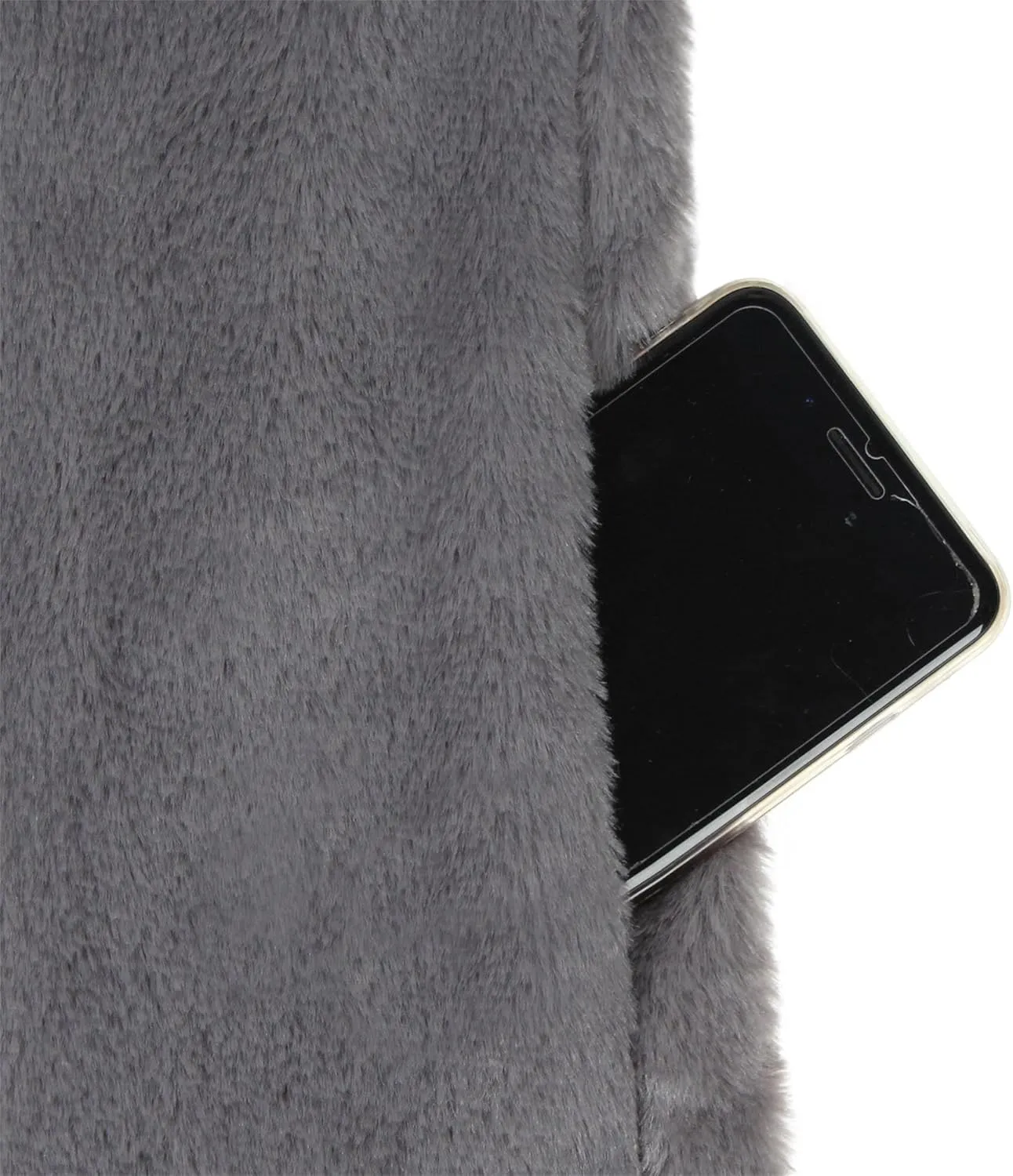 Maiyifu-GJ Women's Winter Coat Overcoat Fleece Lapel Open Front Long Cardigan Jackets Faux Fur Trench Coat Outerwear