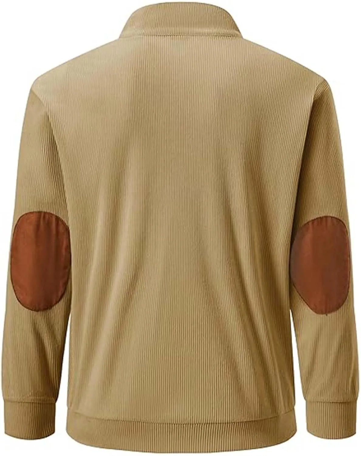 Men's 1/4 Button Up Corduroy Shirt Size Sweater Fashion Casual Long Sleeve Mens Pullover Sweaters Long Sleeve 14 Zip