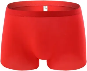 Men's Boxer Briefs Breathable High Waisted Cotton Sexy Trunks Pouch Soft Comfortable Stretch Underwear with Elastic Waistband