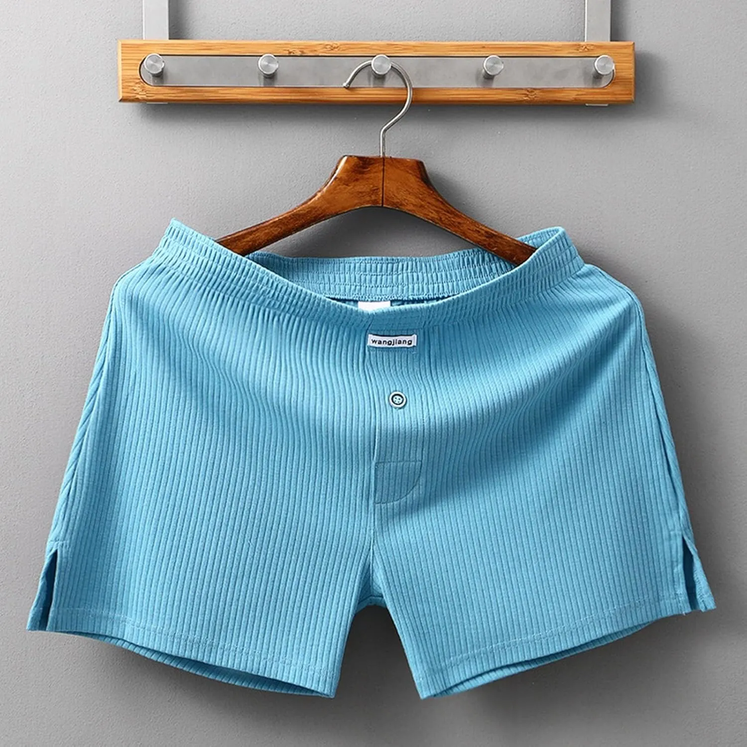 Men's Boxer Briefs Breathable High Waisted Cotton Sexy Underwear Comfort Stretch Pouch Soft Trunks with Elastic Waistband