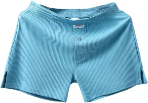 Men's Boxer Briefs Breathable High Waisted Cotton Sexy Underwear Comfort Stretch Pouch Soft Trunks with Elastic Waistband