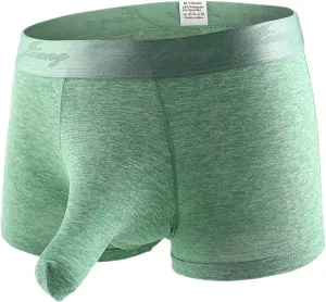 Men's Boxer Briefs Sexy Bulge Ball Pouch Underwear Soft and Breathable Bikini Shorts Trunks Thong Knickers Underpants