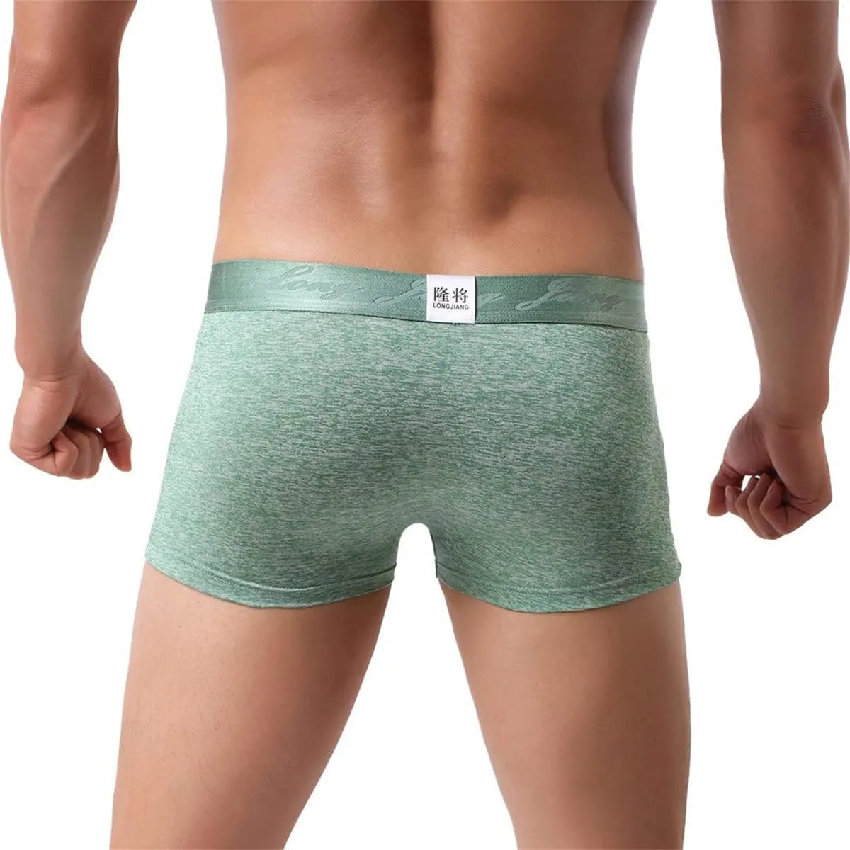 Men's Boxer Briefs Sexy Bulge Ball Pouch Underwear Soft and Breathable Bikini Shorts Trunks Thong Knickers Underpants