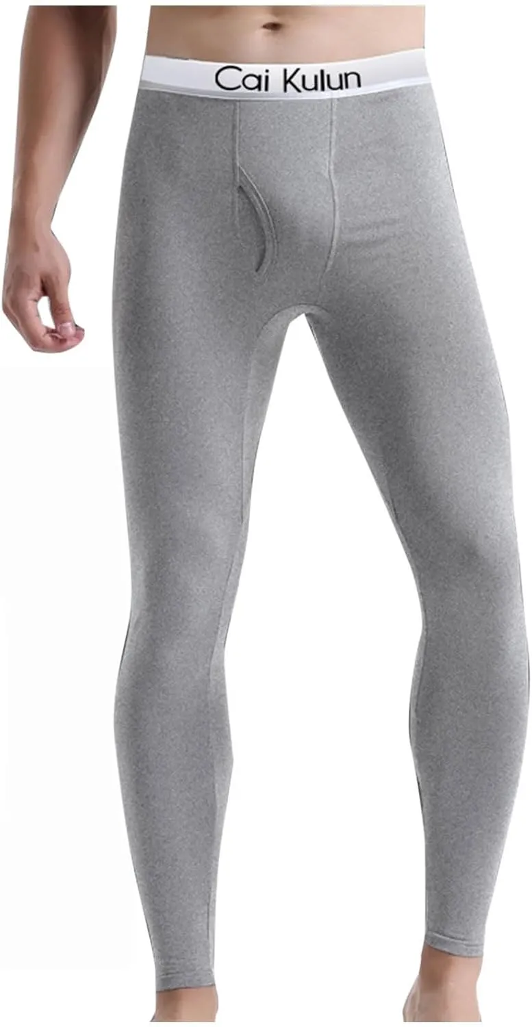 Mens Compression Pants With Ball Pouch Running Tights Workout Leggings Athletic Base Layer Pants for Yoga Basketball
