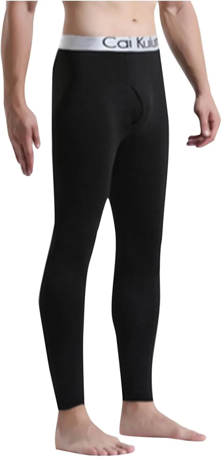 Mens Compression Pants With Ball Pouch Running Tights Workout Leggings Athletic Base Layer Pants for Yoga Basketball