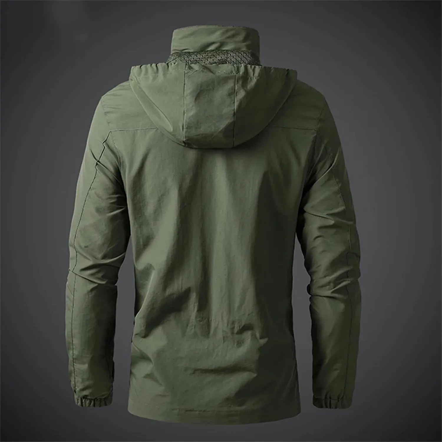 Men's Lightweight Jackets Waterproof Rain Jacket Hooded Outdoor Raincoat Windbreake Coat Hiking Travel jacket Coats