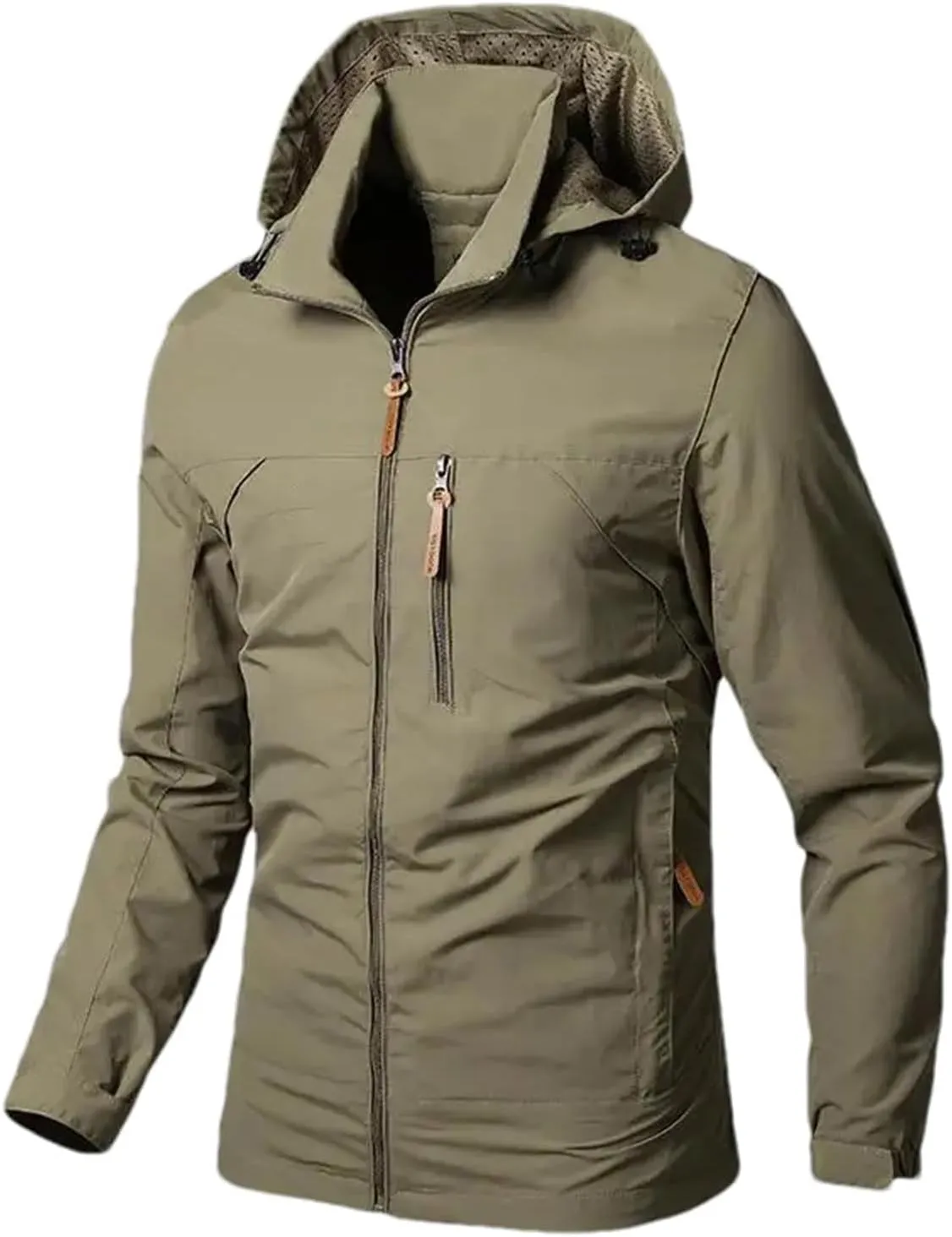 Men's Lightweight Jackets Waterproof Rain Jacket Hooded Outdoor Raincoat Windbreake Coat Hiking Travel jacket Coats