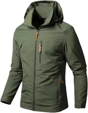 Men's Lightweight Jackets Waterproof Rain Jacket Hooded Outdoor Raincoat Windbreake Coat Hiking Travel jacket Coats