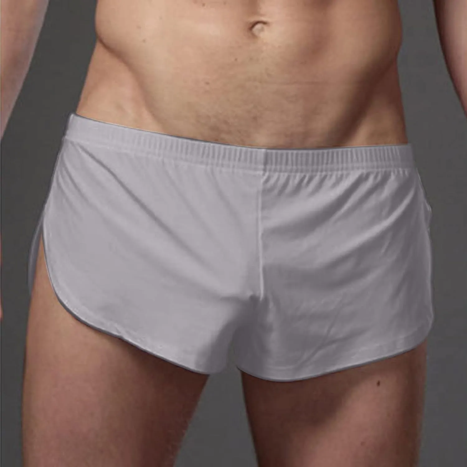 Mens Mesh Booty Shorts 3 Inch Sexy Smooth Lounge Active Shorts Ranger Panties