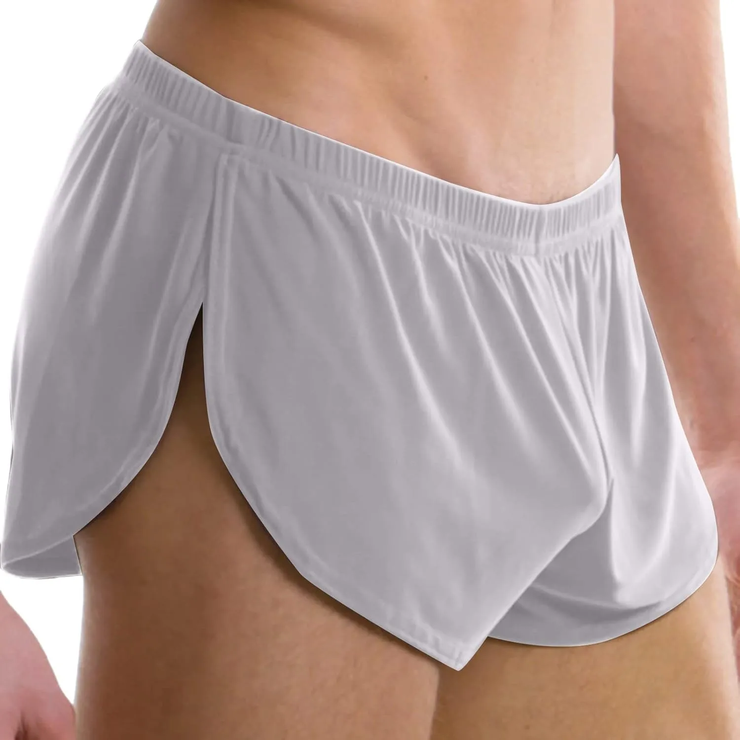 Mens Mesh Booty Shorts 3 Inch Sexy Smooth Lounge Active Shorts Ranger Panties