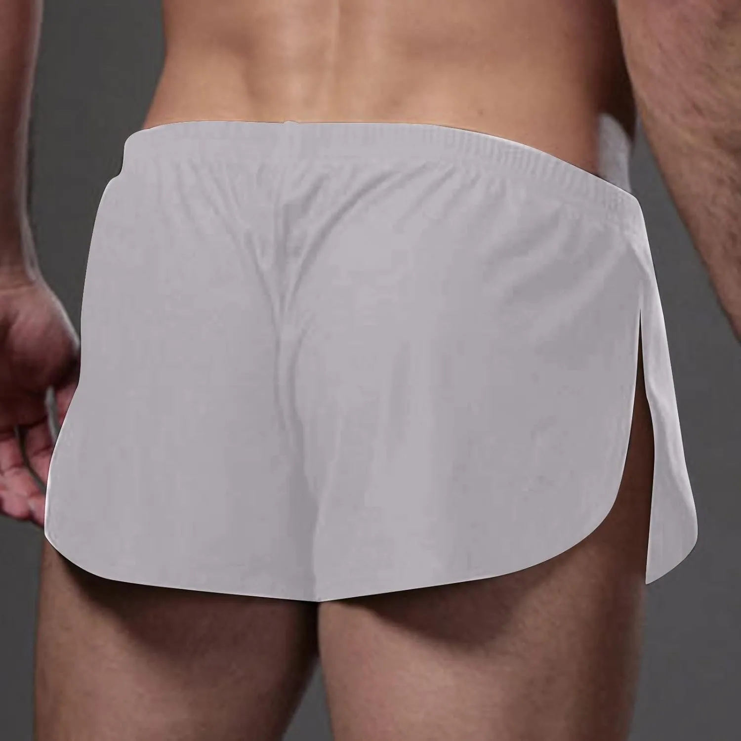 Mens Mesh Booty Shorts 3 Inch Sexy Smooth Lounge Active Shorts Ranger Panties