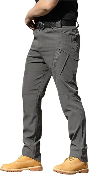 Men's Outdoor Cargo Hiking Pants Motorcycle Riding Motocross Wear Resistant Durable Trousers Soft Pants with Pockets