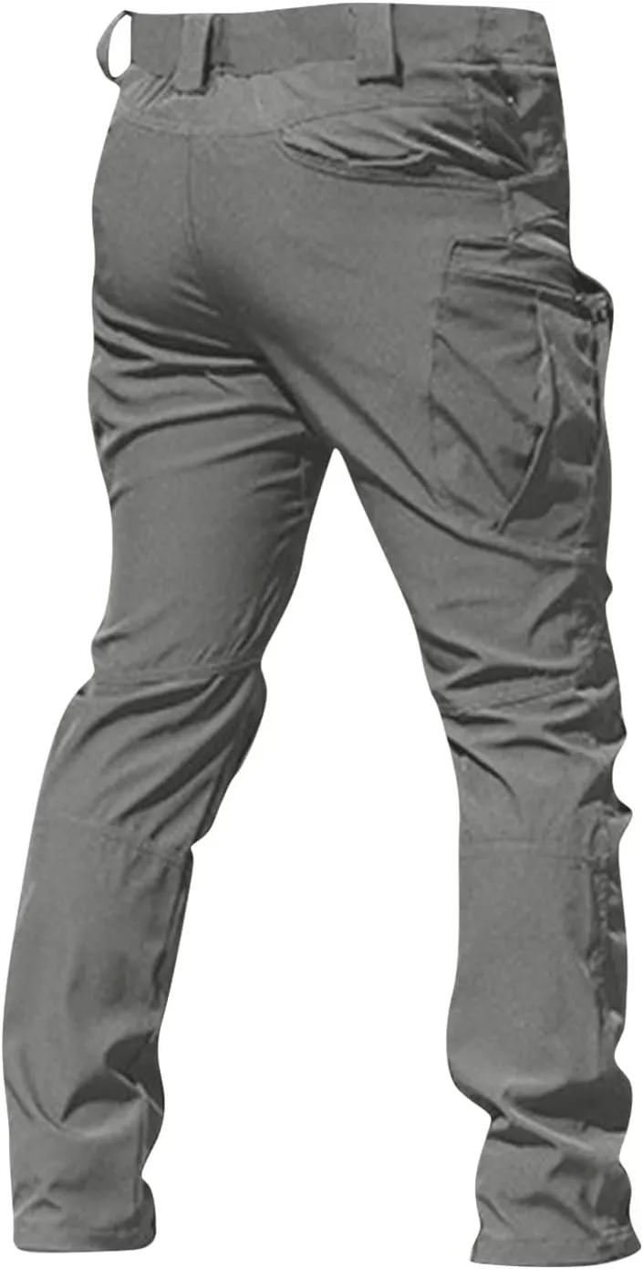 Men's Outdoor Cargo Hiking Pants Motorcycle Riding Motocross Wear Resistant Durable Trousers Soft Pants with Pockets
