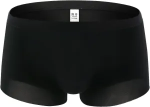 Men's Traceless Underwear Ice Silk Boxer Brief Breathable Seamless Sexy See-Through Transparent Briefs