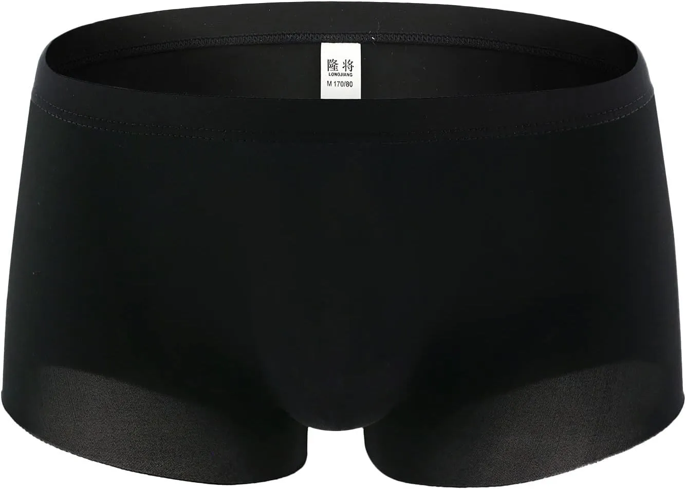 Men's Traceless Underwear Ice Silk Boxer Brief Breathable Seamless Sexy See-Through Transparent Briefs